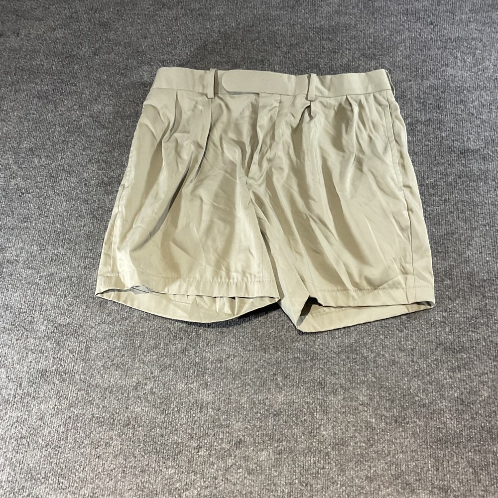 Polo Golf Ralph Lauren Tan Pleated Chino Shorts Mens 34 Khaki RN 41381 VTG